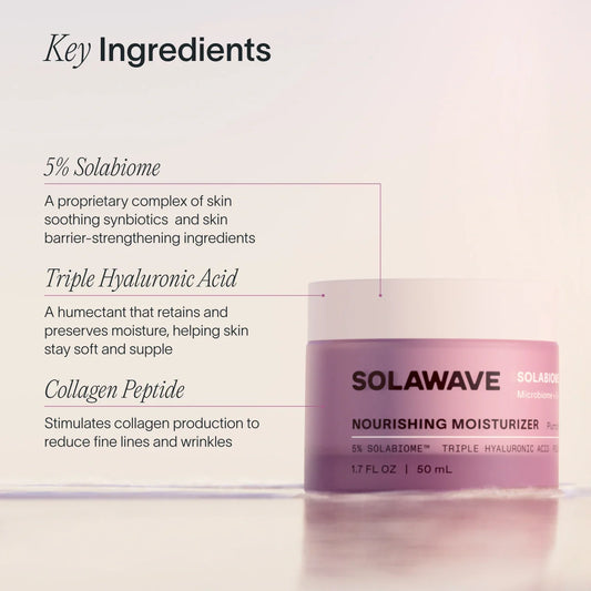 Solaware Nourishing Moisturizing Cream | Deep Hydration with Solabiome and Hyaluronic Acid