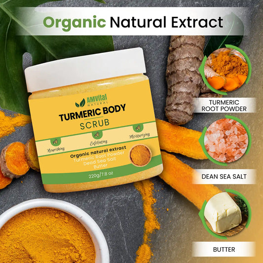 AMVital Turmeric Shower Duo (Soap + Scrub)