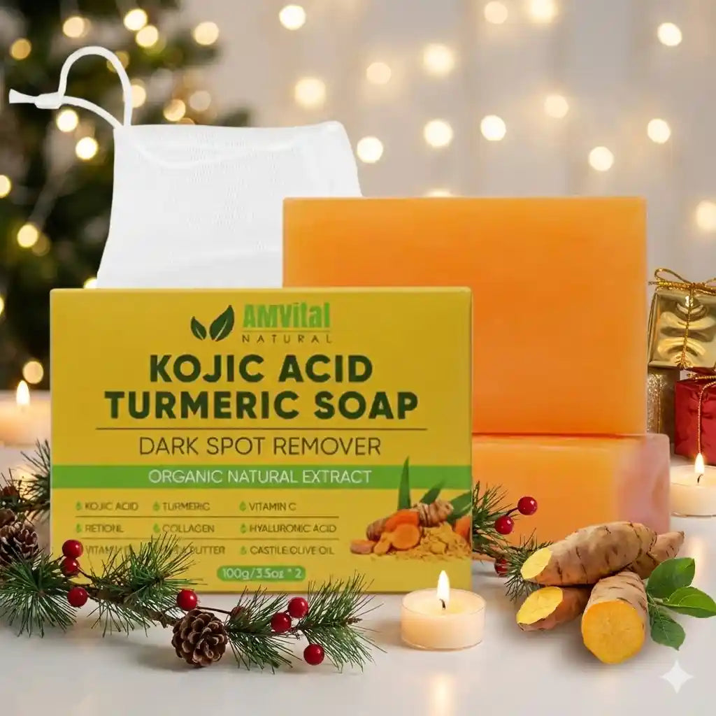 Turmeric Kojic Soap for Dark Spots & Even Tone (2-Pack)